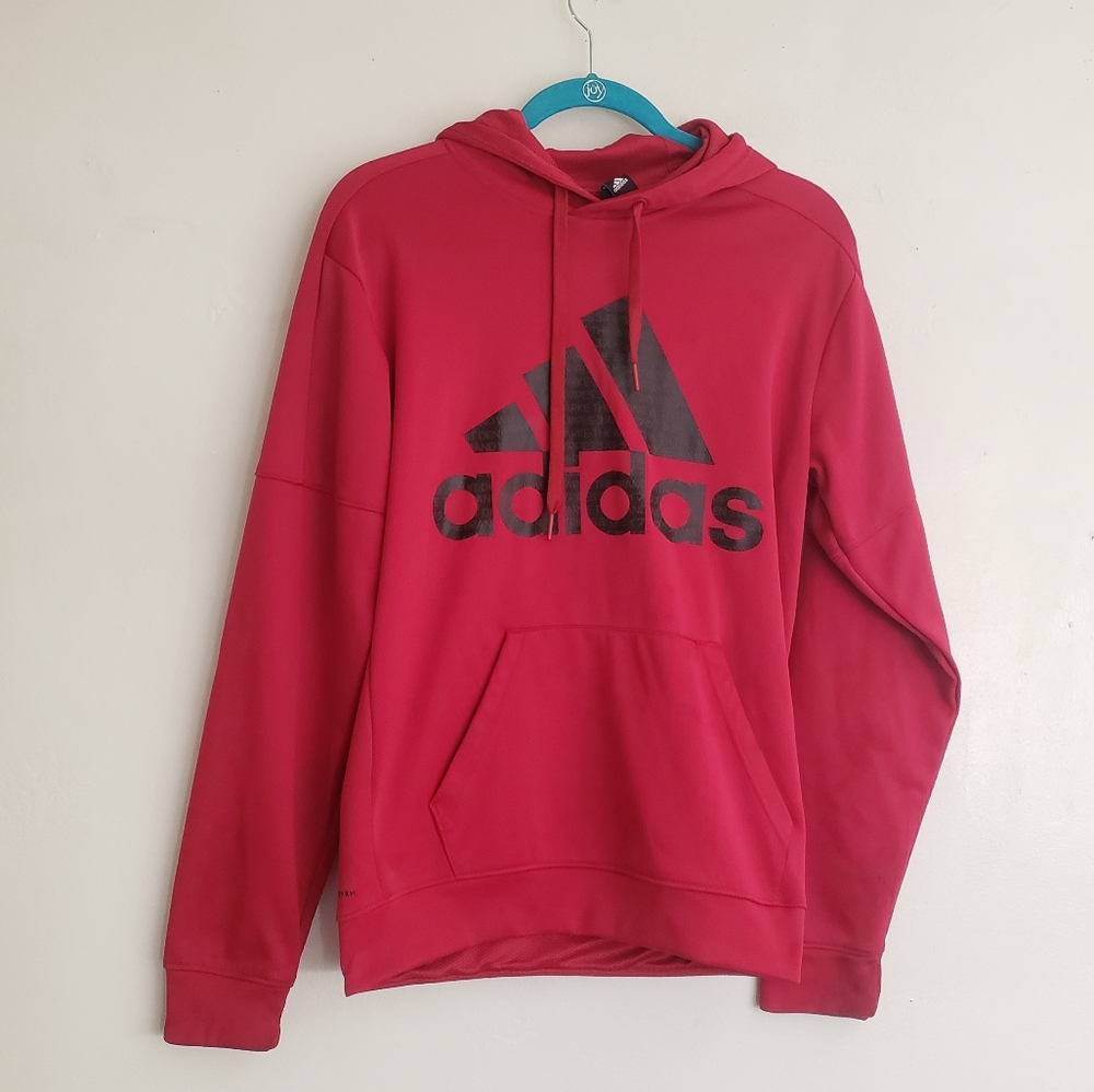 Adidas Red Climawarm Hoodie jacket size small